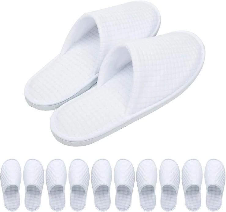 Soft Terry Cloth Disposable Slippers